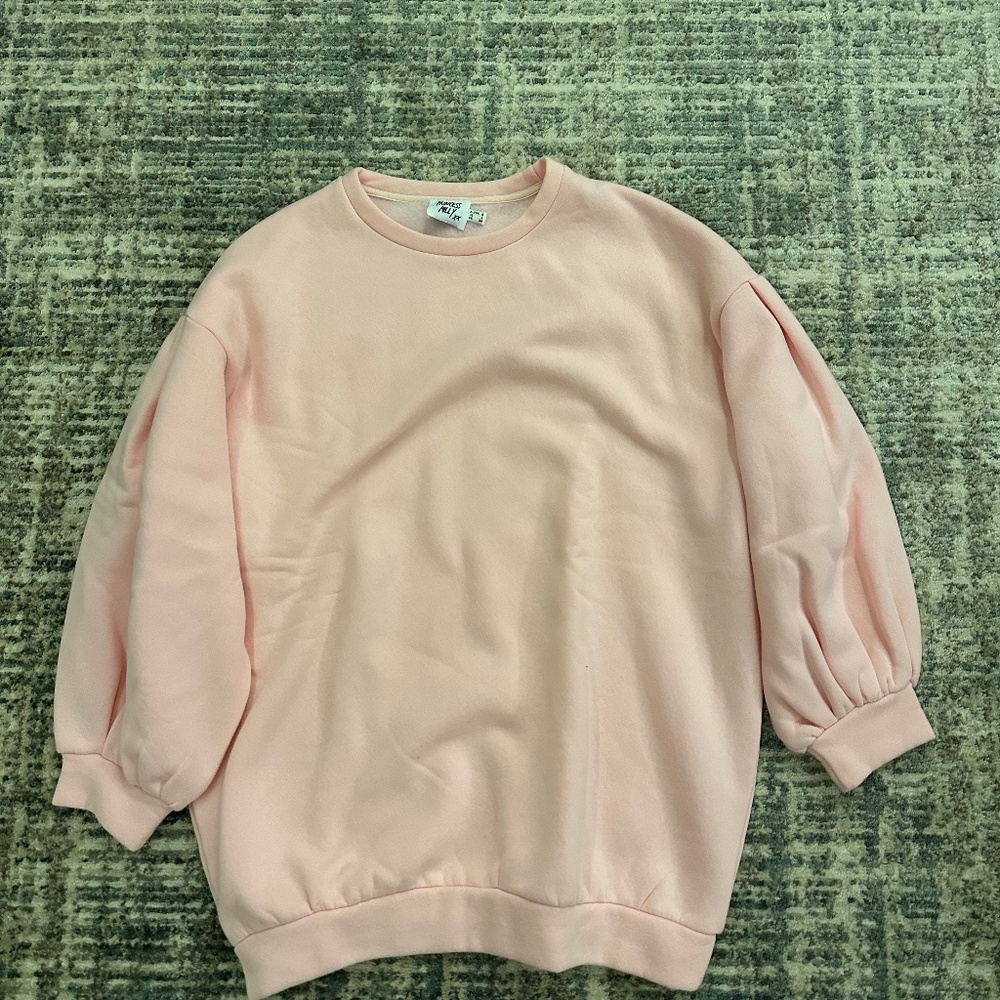 Pink Oversized Sweater Dress